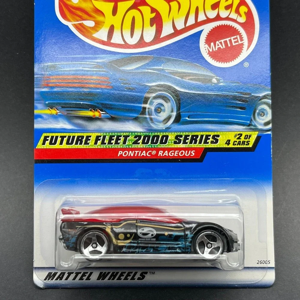 Hot Wheels Pontiac Rageous Car Vehicle Black Future Fleet 2000 Diecast 1/64 #002
